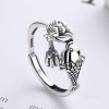 خاتم نجاح سمكة الكوي من الفضة عيار 925 925 Silver Koi Fish Success Ring
