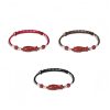 Pulseira Trançada de Prata 925 com Peixe Koi, Caractere Fu e Moeda de Cobre para Prosperidade 925 Silver Koi Fish Wealth Prosperity Bracelet