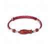 Pulseira Trançada de Prata 925 com Peixe Koi, Caractere Fu e Moeda de Cobre para Prosperidade 925 Silver Koi Fish Wealth Prosperity Bracelet