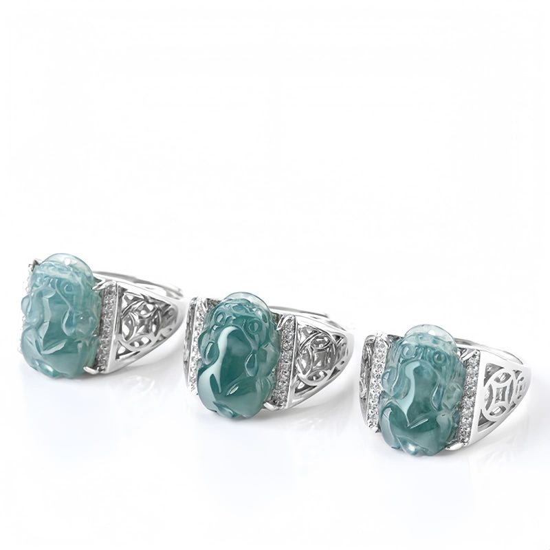 Anel da Sorte 925 Prata Feng Shui PiXiu 925 Silver Fengshui Pixiu Luck Ring