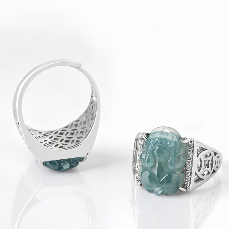 Anel da Sorte 925 Prata Feng Shui PiXiu 925 Silver Fengshui Pixiu Luck Ring