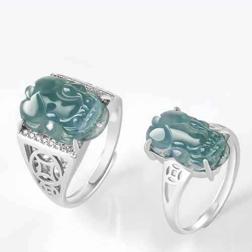 Anel da Sorte 925 Prata Feng Shui PiXiu Anel da Sorte 925 Prata Feng Shui PiXiu