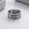 Anel de Prata 925 com PiXiu para Proteção de Riqueza 925 Silver PiXiu Wealth Protection Ring