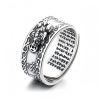 Anel de Prata 925 com PiXiu para Proteção de Riqueza 925 Silver PiXiu Wealth Protection Ring