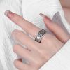 Anel de Prata 925 com PiXiu para Proteção de Riqueza 925 Silver PiXiu Wealth Protection Ring