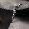Collar con dije Dorje Vajra de plata esterlina 925 925 Sterling Silver Dorje Vajra Strength Necklace Pendant