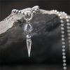 Collar con dije Dorje Vajra de plata esterlina 925 925 Sterling Silver Dorje Vajra Strength Necklace Pendant