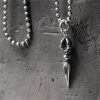 Collar con dije Dorje Vajra de plata esterlina 925 925 Sterling Silver Dorje Vajra Strength Necklace Pendant