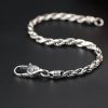 Pulsera de Plata Esterlina 925 Tibetana Om Mani Padme Hum Doble Dorje Paz Amor 925 Sterling Silver Tibet Om Mani Padme Hum Double Dorje Peace Love Bracelet