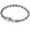 Pulsera de Plata Esterlina 925 Tibetana Om Mani Padme Hum Doble Dorje Paz Amor 925 Sterling Silver Tibet Om Mani Padme Hum Double Dorje Peace Love Bracelet