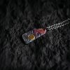 Collar con colgante de sol y equilibrio en plata 999 y oro de 24 quilates 999 Silver 24K Gold Sun Balance Pendant Necklace