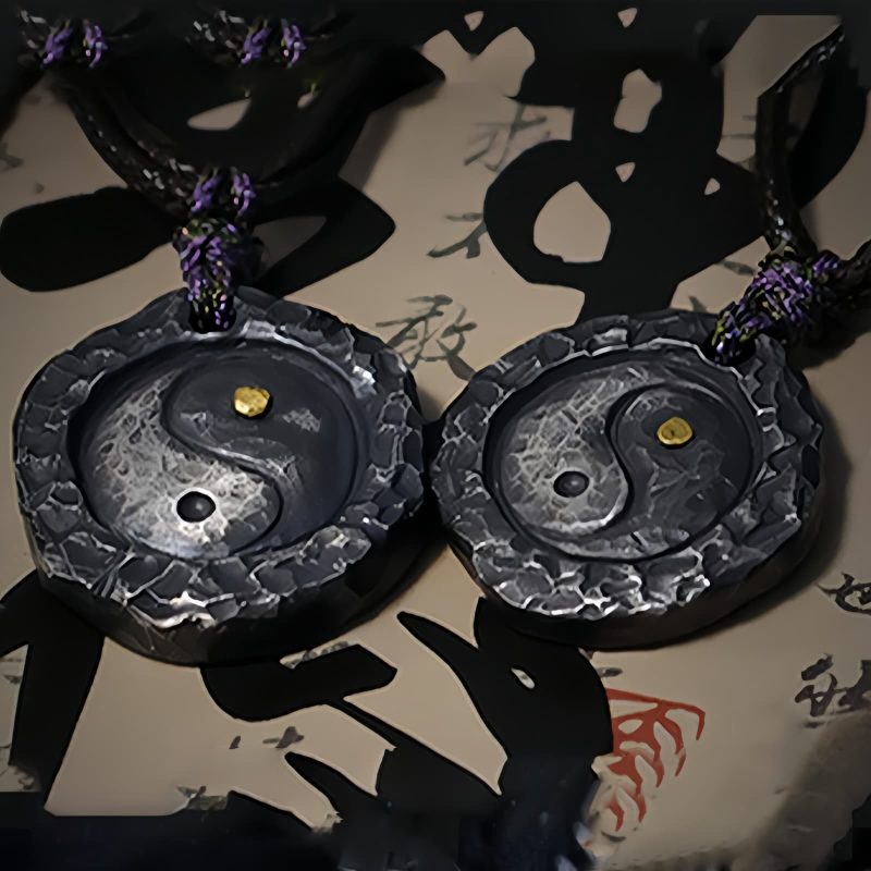 Collar con colgante Yin Yang de plata 999 999 Silver Yin Yang Harmony Necklace Pendant