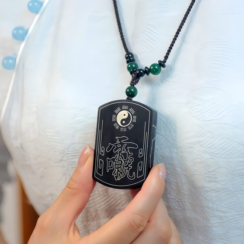 Collar con colgante de Yin Yang en plata 999 999 Silver Yin Yang Balance Pendant Necklace