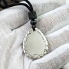 Collar con dije de gota de agua Yin Yang en plata 999 999 Silver Yin Yang Water Drop Pendant