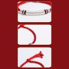 Pulsera de Fuerza Om Mani Padme Hum en Plata de Ley 999 999 Sterling Silver Om Mani Padme Hum Strength Bracelet