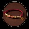 Pulsera de la Suerte Tibetana Om Mani Padme Hum en Plata de Ley 999 999 Sterling Silver Tibet Om Mani Padme Hum Luck Bracelet