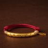 Pulsera de la Suerte Tibetana Om Mani Padme Hum en Plata de Ley 999 999 Sterling Silver Tibet Om Mani Padme Hum Luck Bracelet