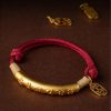 Pulsera de la Suerte Tibetana Om Mani Padme Hum en Plata de Ley 999 999 Sterling Silver Tibet Om Mani Padme Hum Luck Bracelet