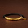 Pulsera de la Suerte Tibetana Om Mani Padme Hum en Plata de Ley 999 999 Sterling Silver Tibet Om Mani Padme Hum Luck Bracelet