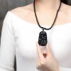 Kraftvolle Halskette mit Schwarzem Obsidian Koi Black Obsidian Koi Fish Strength Necklace