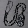 Kraftvolle Halskette mit Schwarzem Obsidian Koi Black Obsidian Koi Fish Strength Necklace