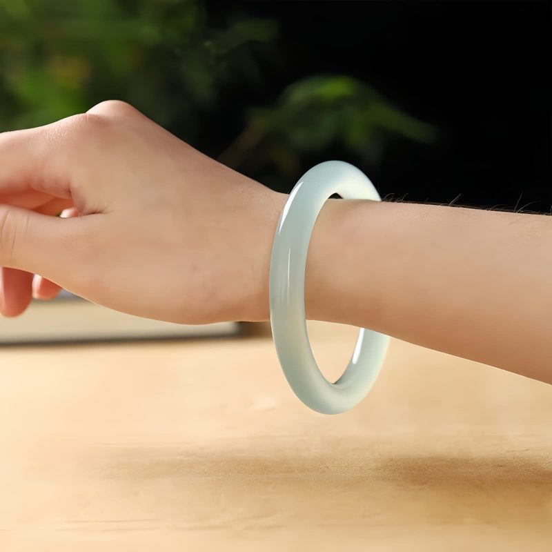 Pulsera de Equilibrio Emocional de Calcedonia Azul Blue Chalcedony Emotional Balance Bracelet