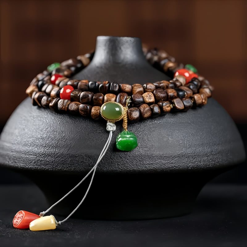 Pulsera de Paz Pixiu de Ágata de Brunei Brunei Agarwood PiXiu Peace Bracelet