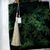 حقيبة يد من الخيزران مزينة برسومات سمكة الكوي والفراشة Butterfly Koi Fish Bamboo Handle Handbag