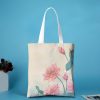 Bolso de Lona con Cierre de Loto y Koi Canvas Koi Fish Lotus Zipper Bag
