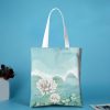Bolso de Lona con Cierre de Loto y Koi Canvas Koi Fish Lotus Zipper Bag