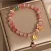 Pulsera de la Paz con Ojo de Gato y Mariposa para la Tranquilidad Cat's Eye Butterfly Peace Bracelet for Tranquility