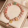 Pulsera de la Paz con Ojo de Gato y Mariposa para la Tranquilidad Cat's Eye Butterfly Peace Bracelet for Tranquility