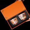 Juego de Tazas de Té de Dragón y Fénix de Cerámica Ceramic Dragon Phoenix Tea Cups Set