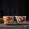 Juego de Tazas de Té de Dragón y Fénix de Cerámica Ceramic Dragon Phoenix Tea Cups Set