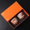 Juego de Tazas de Té de Dragón y Fénix de Cerámica Ceramic Dragon Phoenix Tea Cups Set