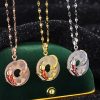 Colar Positivo de Carpa de Calcedônia em Prata 999 Chalcedony Koi Fish Positive Necklace in 999 Silver
