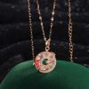 Colar Positivo de Carpa de Calcedônia em Prata 999 Chalcedony Koi Fish Positive Necklace in 999 Silver