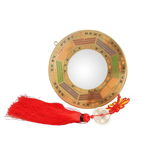 Mapa Bagua Chino de Cobre con Diseño de Nudos Mapa Bagua Chino de Cobre con Diseño de Nudos