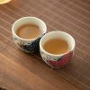 كوب شاي سيراميك صيني بشكل سمكة كوي Chinese Ceramic Koi Fish Teacup