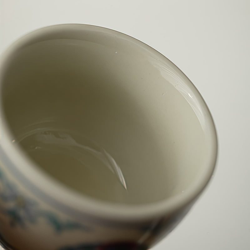 كوب شاي سيراميك صيني بشكل سمكة كوي Chinese Ceramic Koi Fish Teacup
