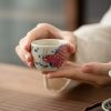 كوب شاي سيراميك صيني بشكل سمكة كوي Chinese Ceramic Koi Fish Teacup