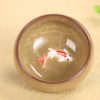 Taza de Té de Cerámica China con pez Koi 45ml Chinese Ceramic Koi Fish Teacup 45ml