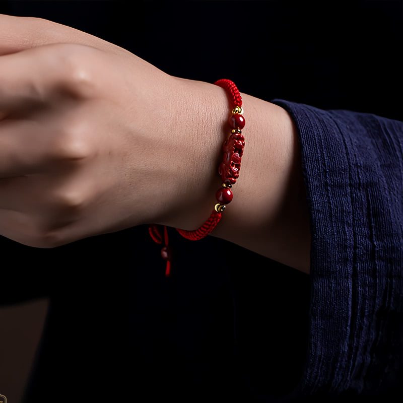 朱砂ピシャオ祝福保護ブレスレット Cinnabar PiXiu Blessing Protection Bracelet