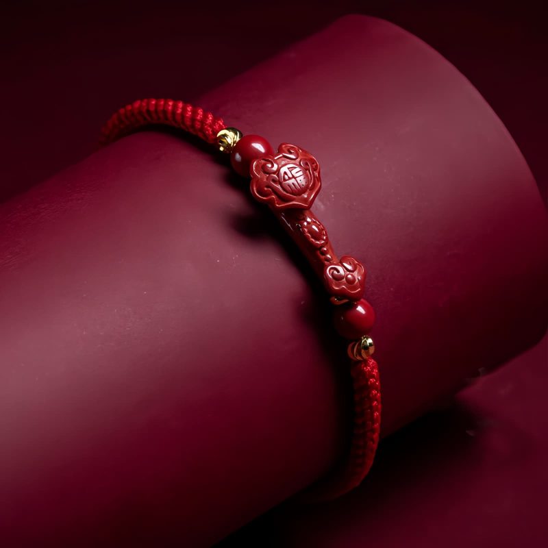 朱砂ピシャオ祝福保護ブレスレット Cinnabar PiXiu Blessing Protection Bracelet