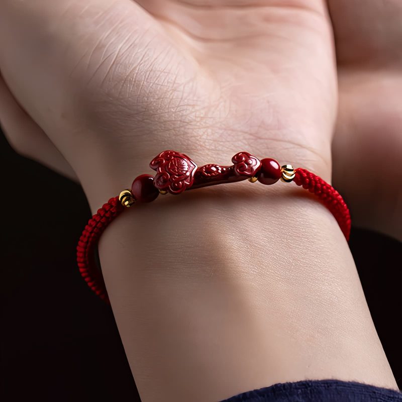 朱砂ピシャオ祝福保護ブレスレット Cinnabar PiXiu Blessing Protection Bracelet