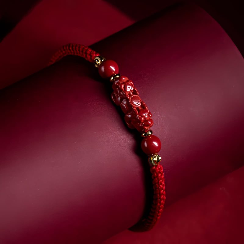 朱砂ピシャオ祝福保護ブレスレット Cinnabar PiXiu Blessing Protection Bracelet
