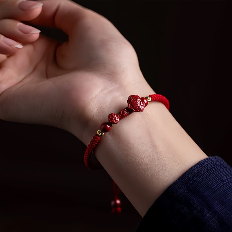 朱砂ピシャオ祝福保護ブレスレット Cinnabar PiXiu Blessing Protection Bracelet
