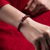 Pulsera de Atracción de Riqueza Pixiu de Cinabrio Cinnabar Pixiu Wealth Attraction Bracelet