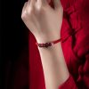 Pulsera de Atracción de Riqueza Pixiu de Cinabrio Cinnabar Pixiu Wealth Attraction Bracelet