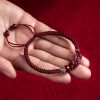 Pulsera de Atracción de Riqueza Pixiu de Cinabrio Cinnabar Pixiu Wealth Attraction Bracelet